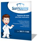 Sorridente tratamentos odontologicos dentista - Banner para fachada clinica